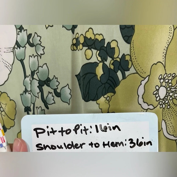 Pretty Good Made in USA Green Floral Collared Sleeveless Mini Dress Women’s S - Picture 10 of 11